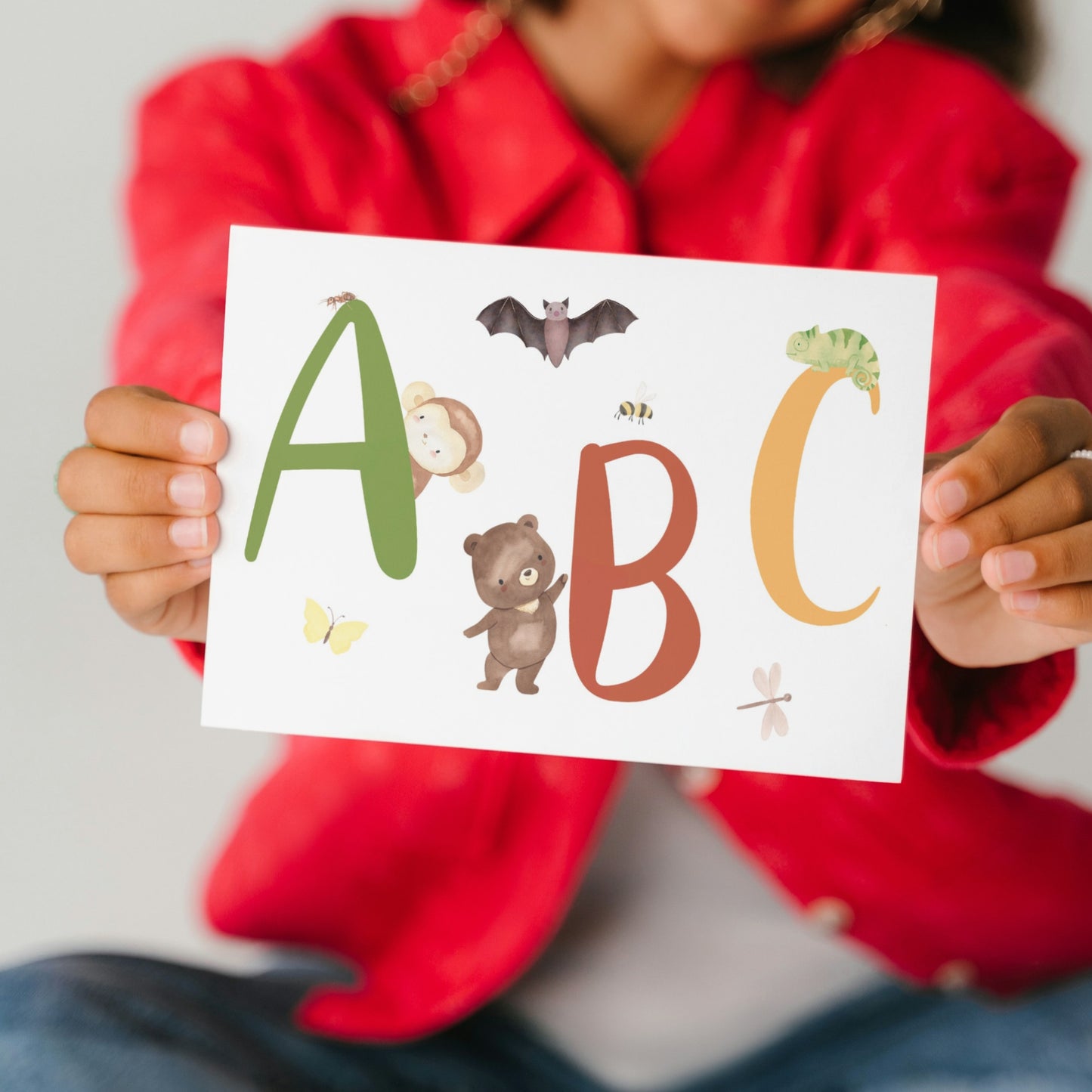 Karte Einschulung – Abc Tiere