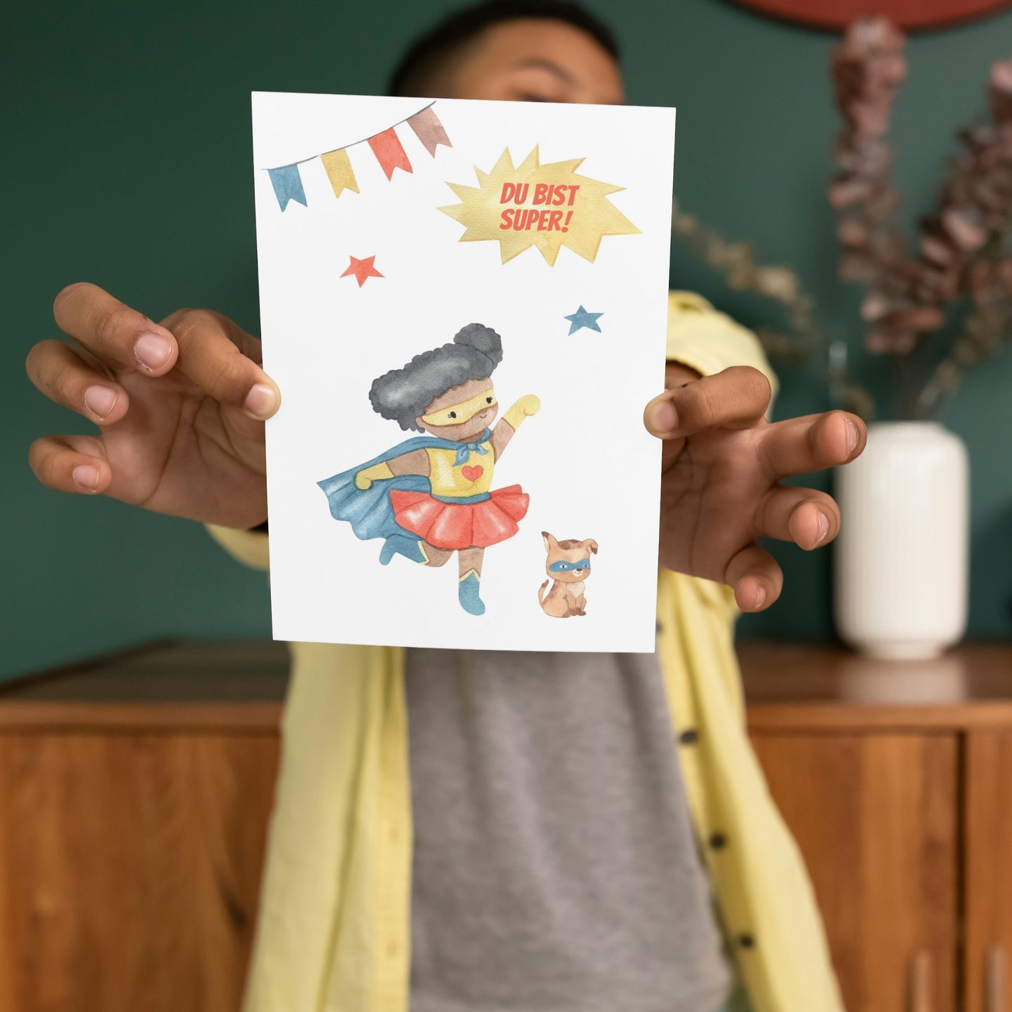 Karte Du bist super – Superheldin Malia
