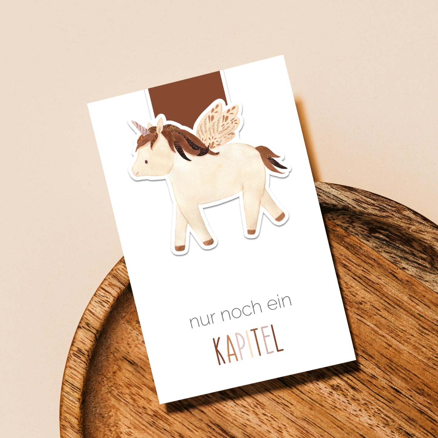 Einhorn Geschenkset – Karte, Lesezeichen & Sticker