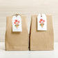 Kleine Dankeskarten mit Maus und Blumen – 10er Set