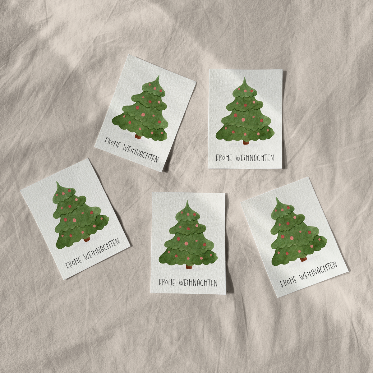 Mini Weihnachtskarte Weihnachtsbaum