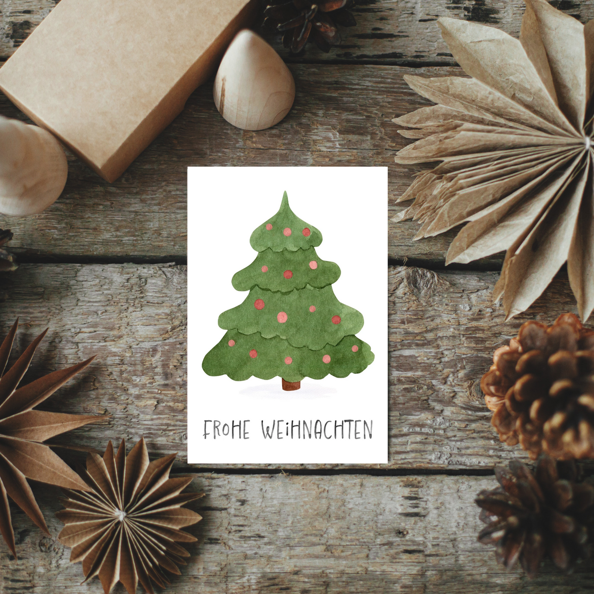 Mini Weihnachtskarte Weihnachtsbaum