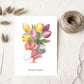 Kleine Dankeskarten mit Maus und Tulpen – 10er Set