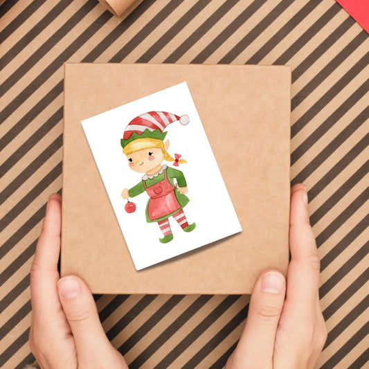 Mini Weihnachtskarte Elfin