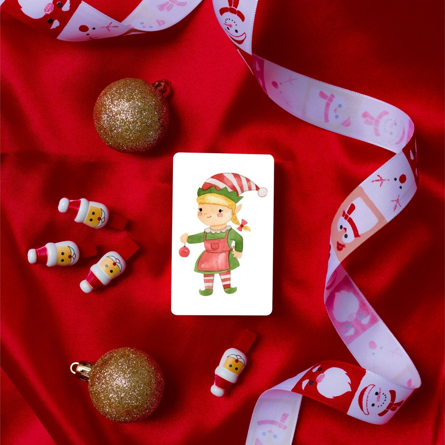 Mini Weihnachtskarte Elfin