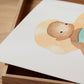 Poster Meerjungfrau blond A3 & A4: Zeichnung einer süßen Meerjungfrau auf hochwertigem Naturpapier, ideal als Kinderzimmerdeko oder Geschenk für kleine Träumer.