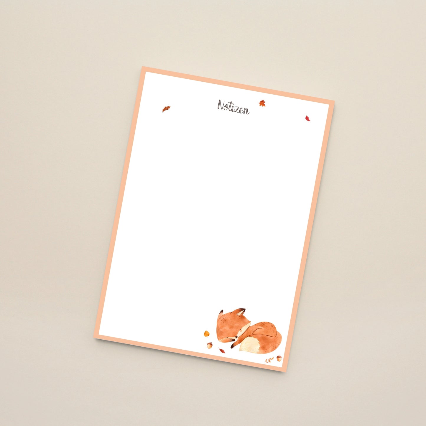 Notizblock Fuchs A6