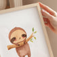 Kleines Faultier Poster