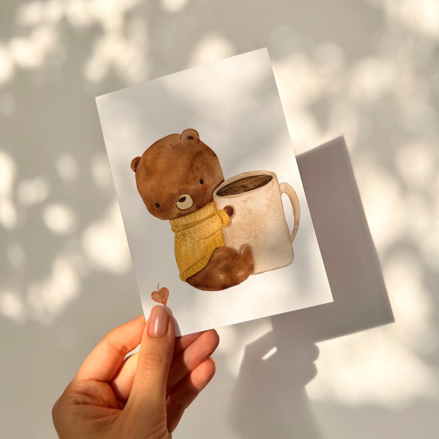 Karte Bär & Kaffeeliebe
