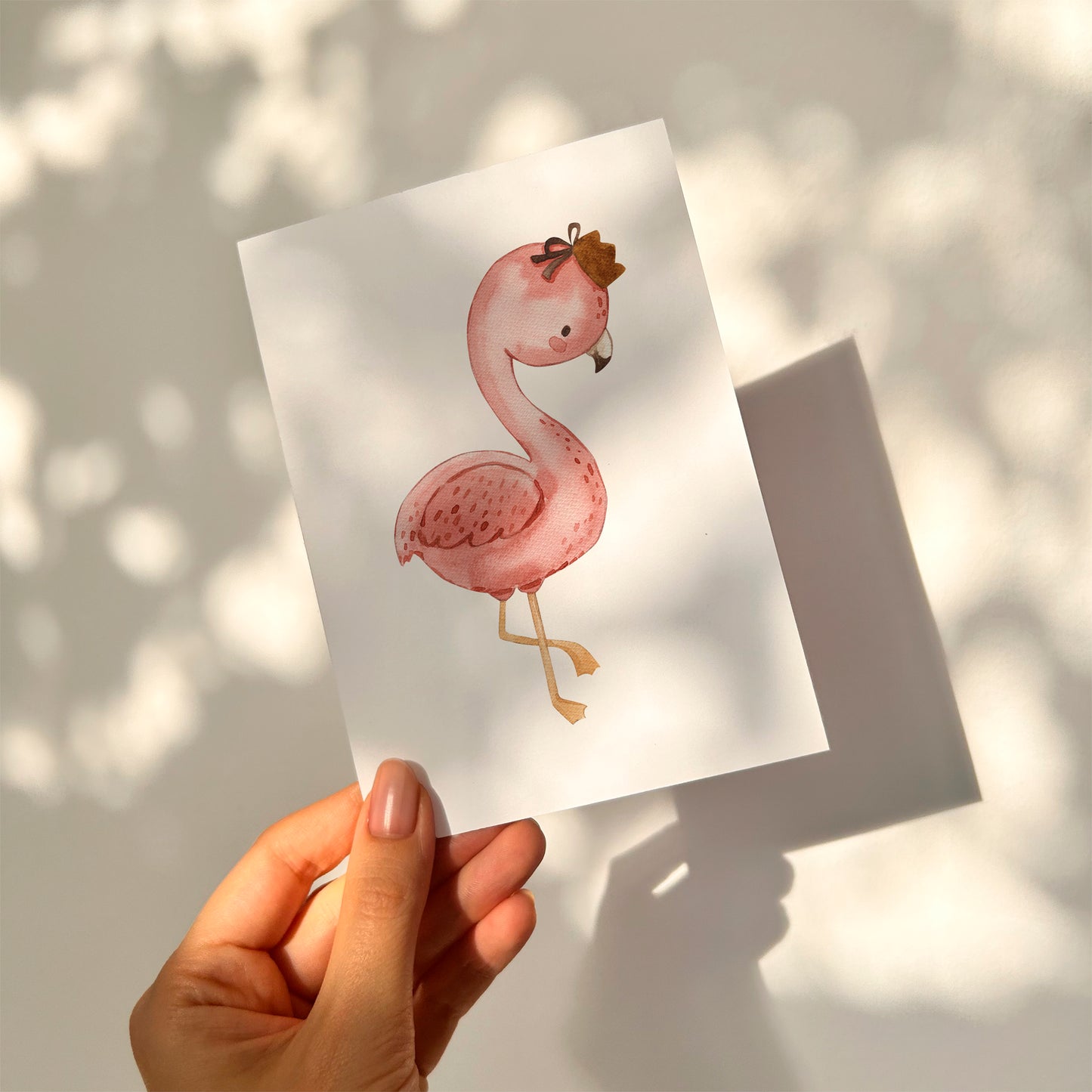 Postkarte Flamingo Florentine