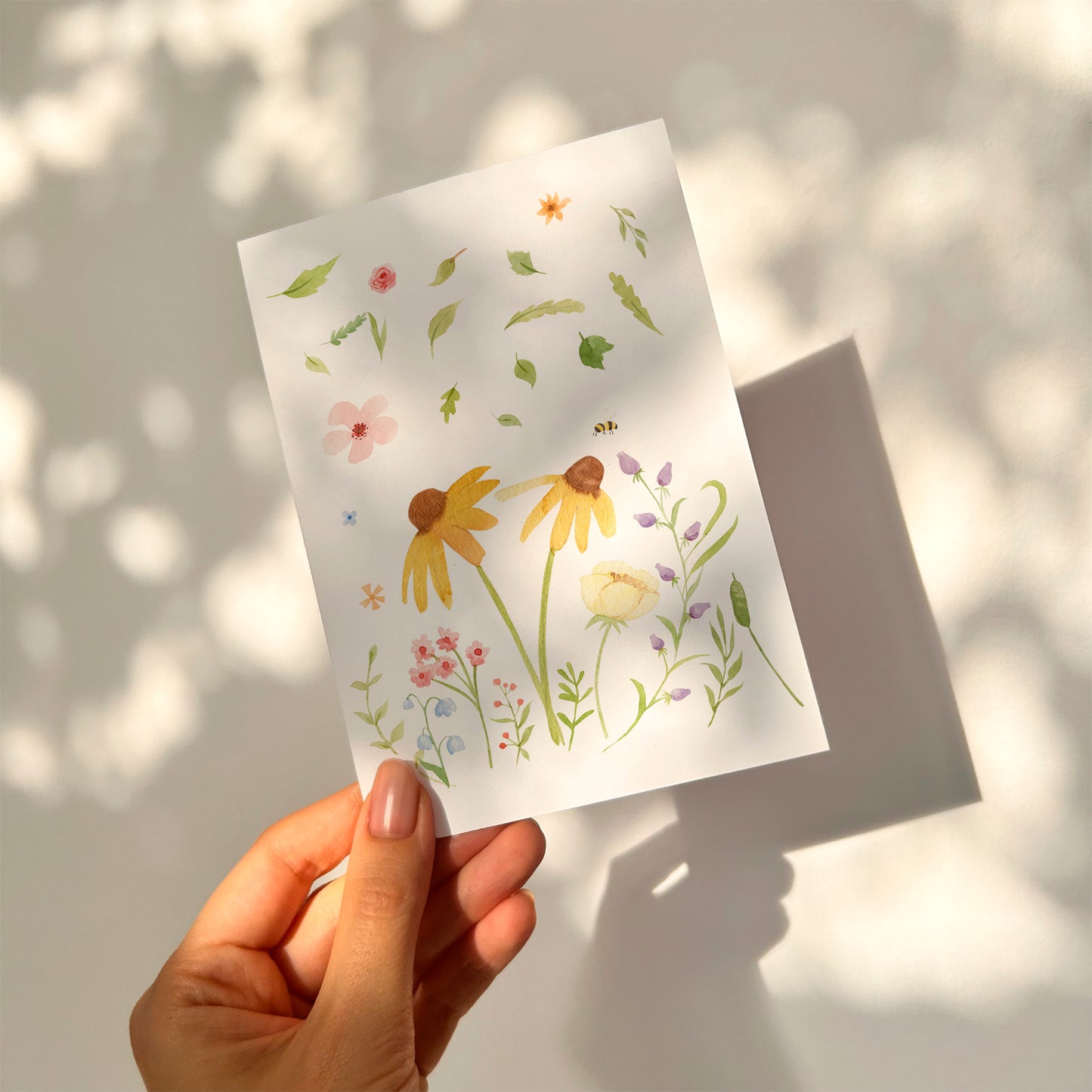 Karte Wildblumen