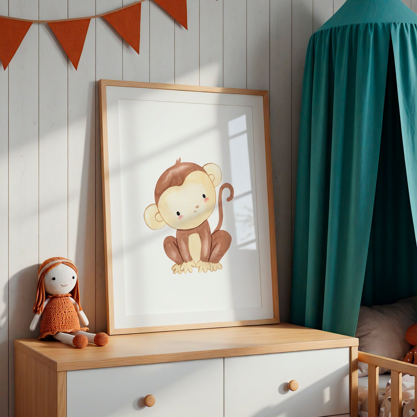 Frecher Affe Poster