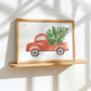Weihnachtsposter Auto & Tannenbaum
