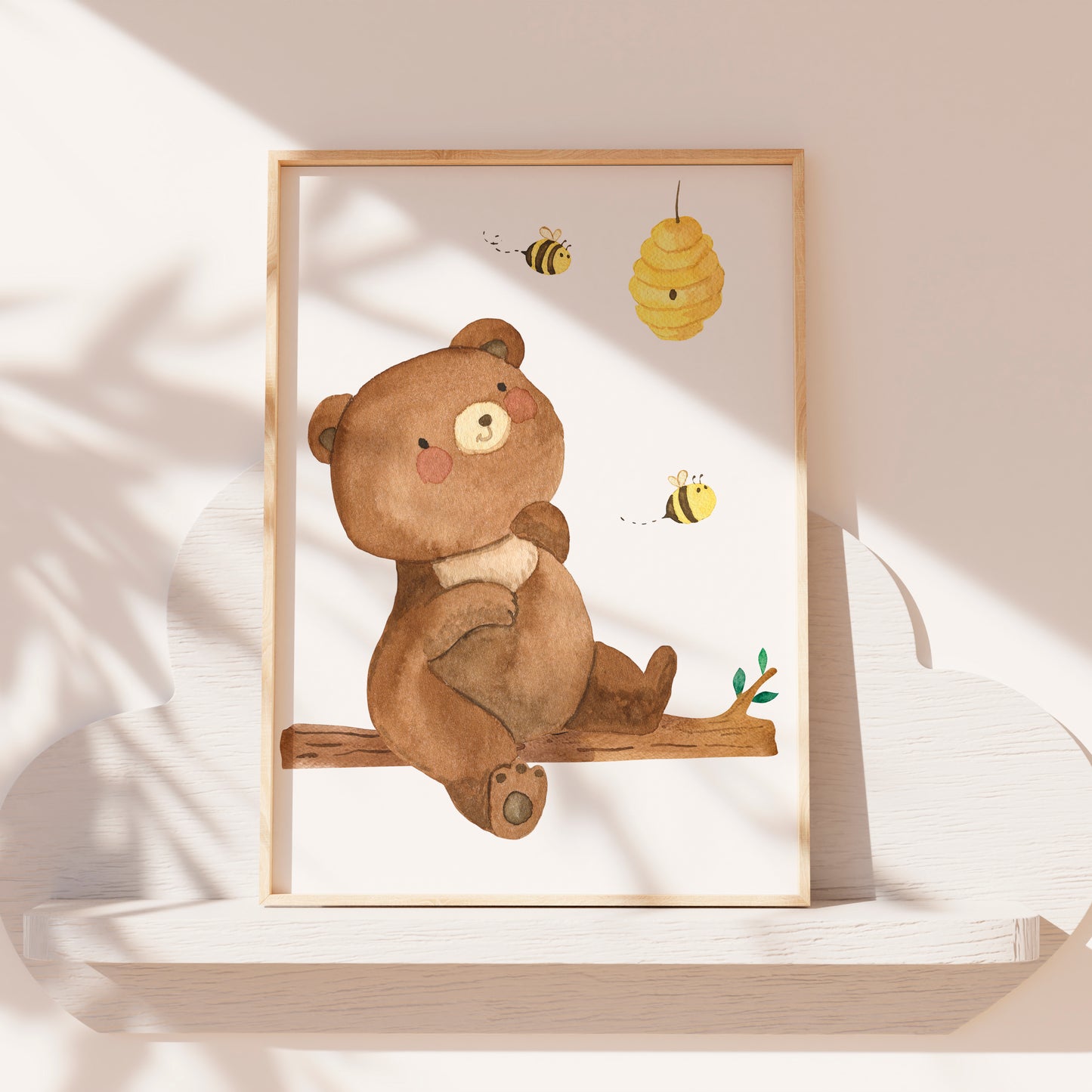 Kleiner Bär & fleißige Bienen Poster