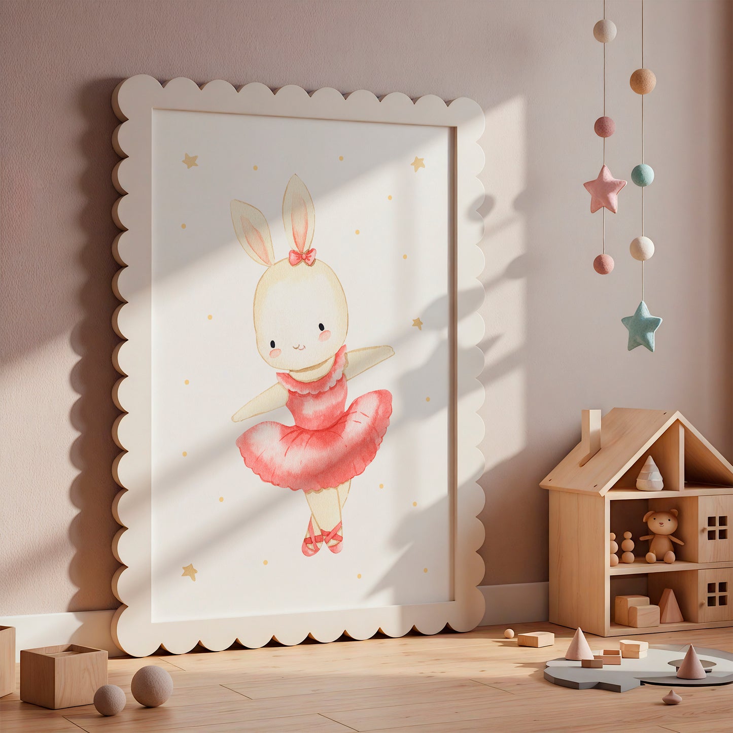 Ballerina Hase Daphne Poster