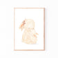 Mama Hase & Baby Poster