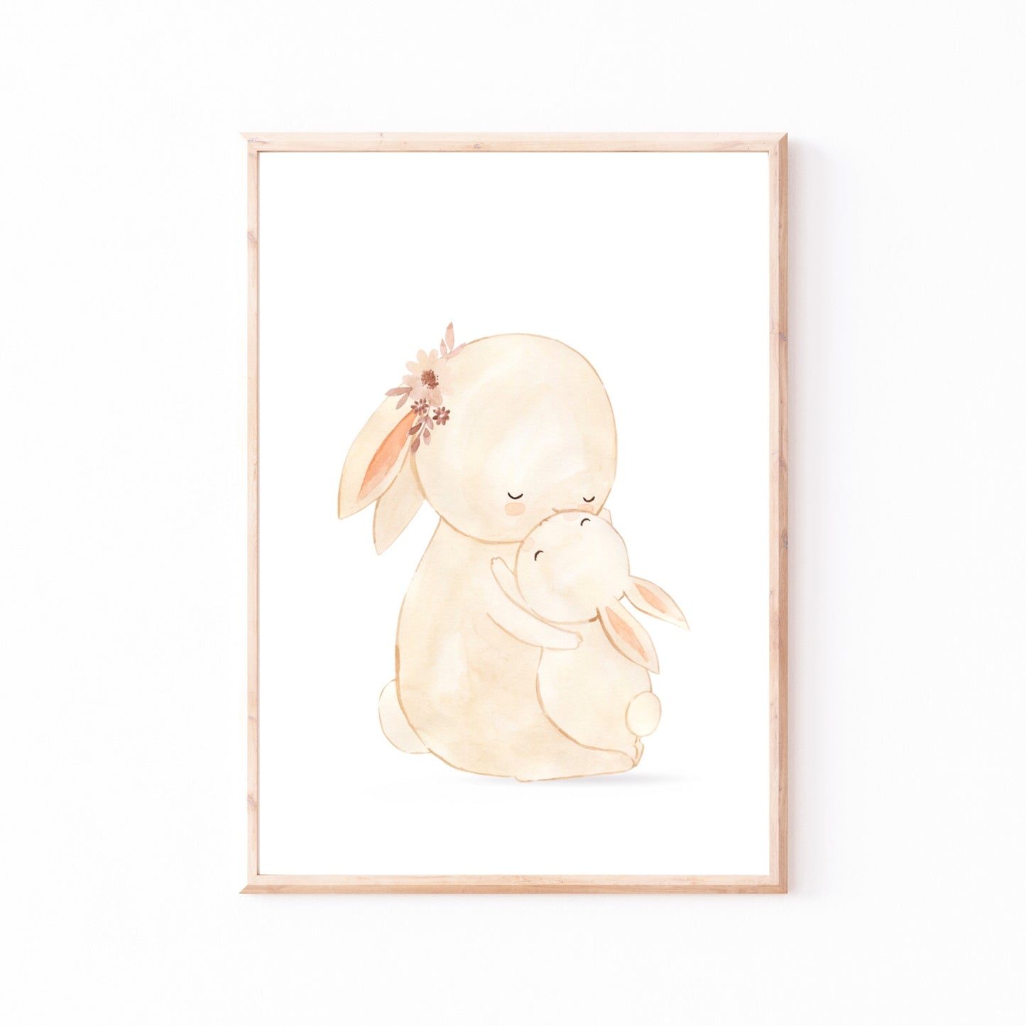 Mama Hase & Baby Poster