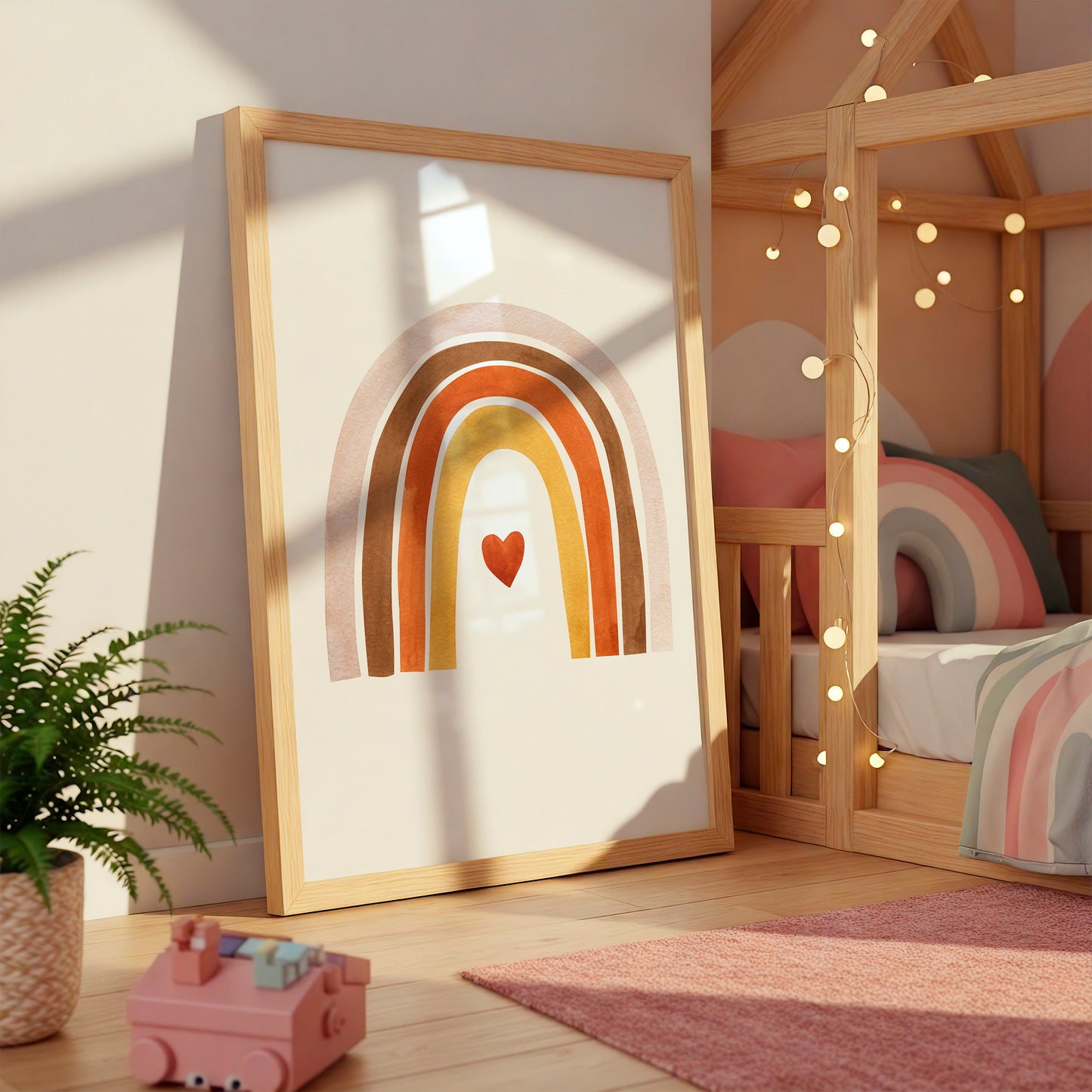 Boho Regenbogen Poster