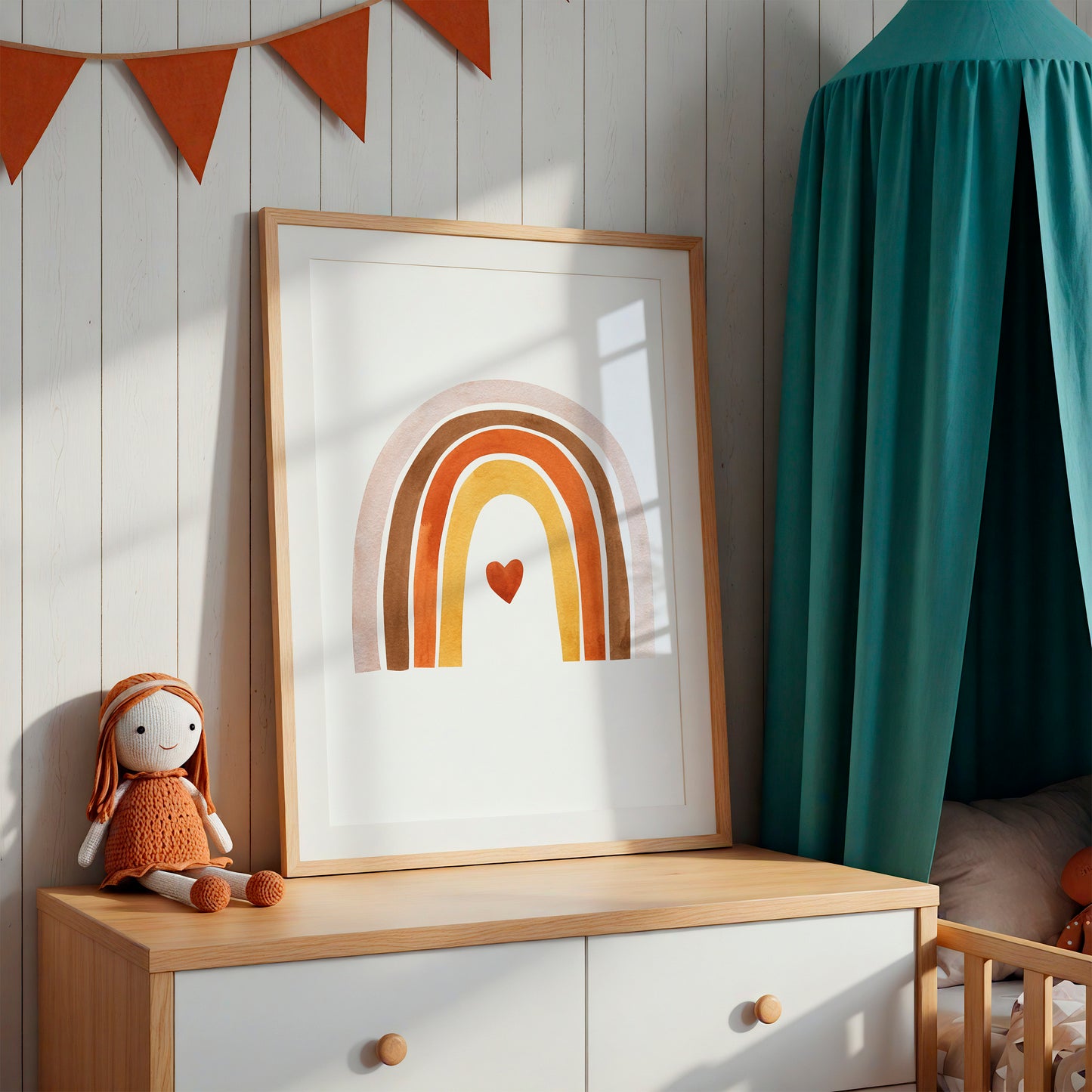Boho Regenbogen Poster