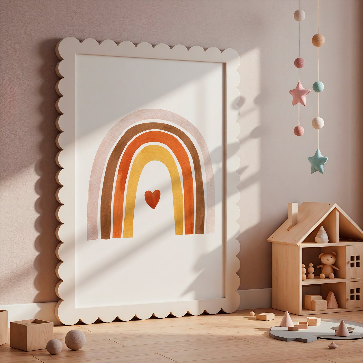 Boho Regenbogen Poster