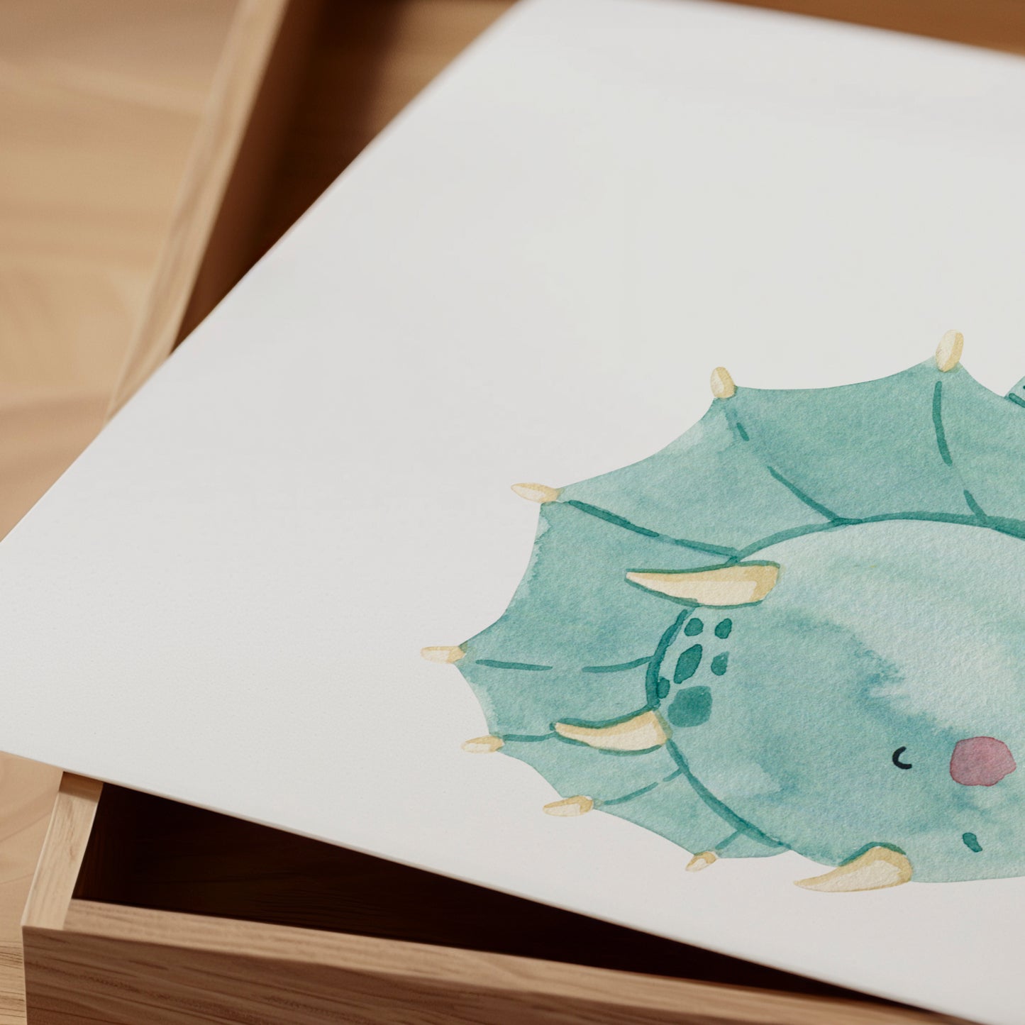 Kleiner Triceratops Dino Poster