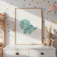Kleiner Triceratops Dino Poster