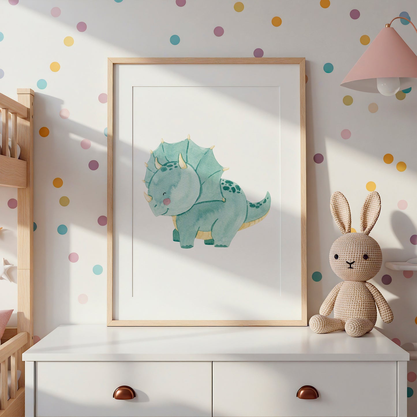 Kleiner Triceratops Dino Poster