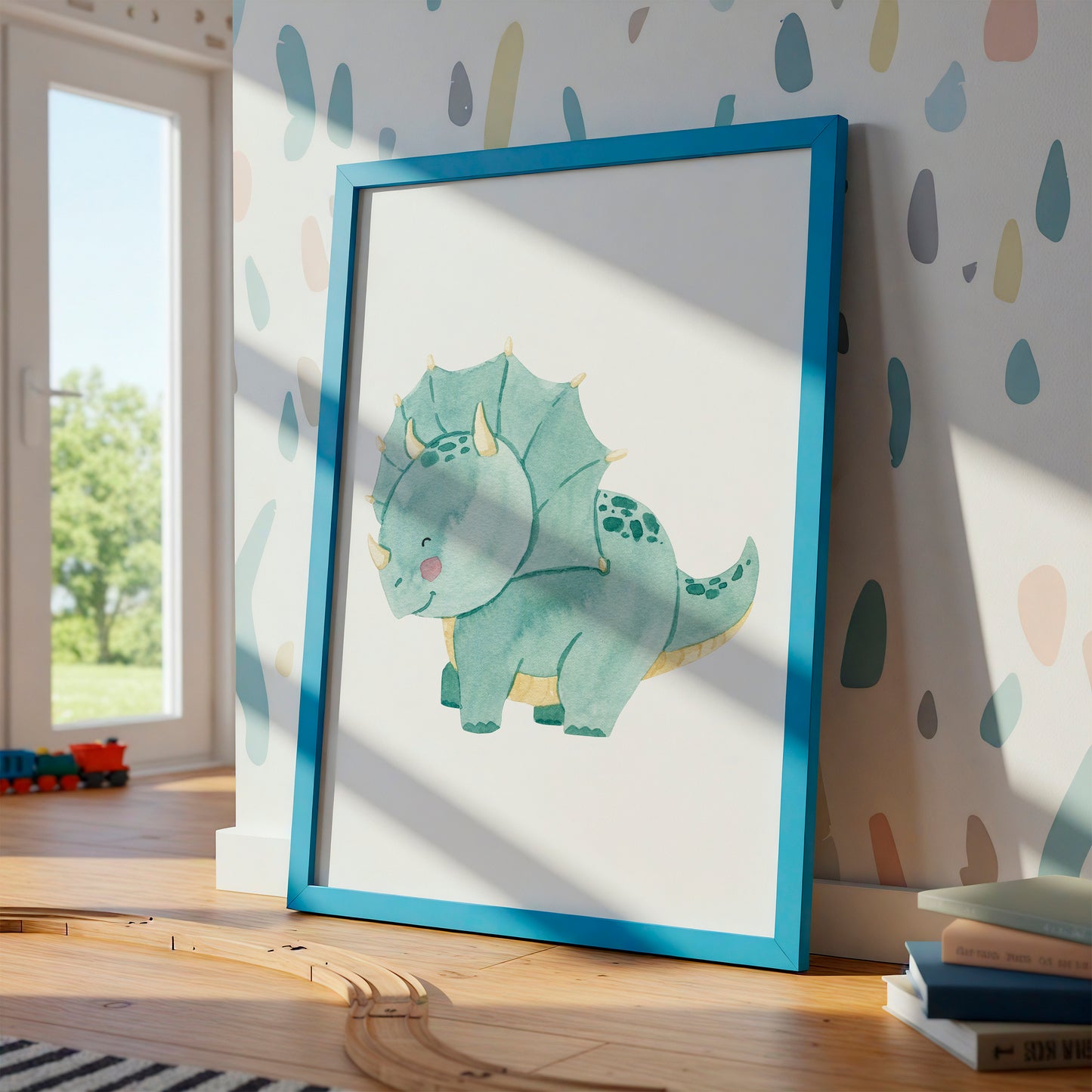 Kleiner Triceratops Dino Poster