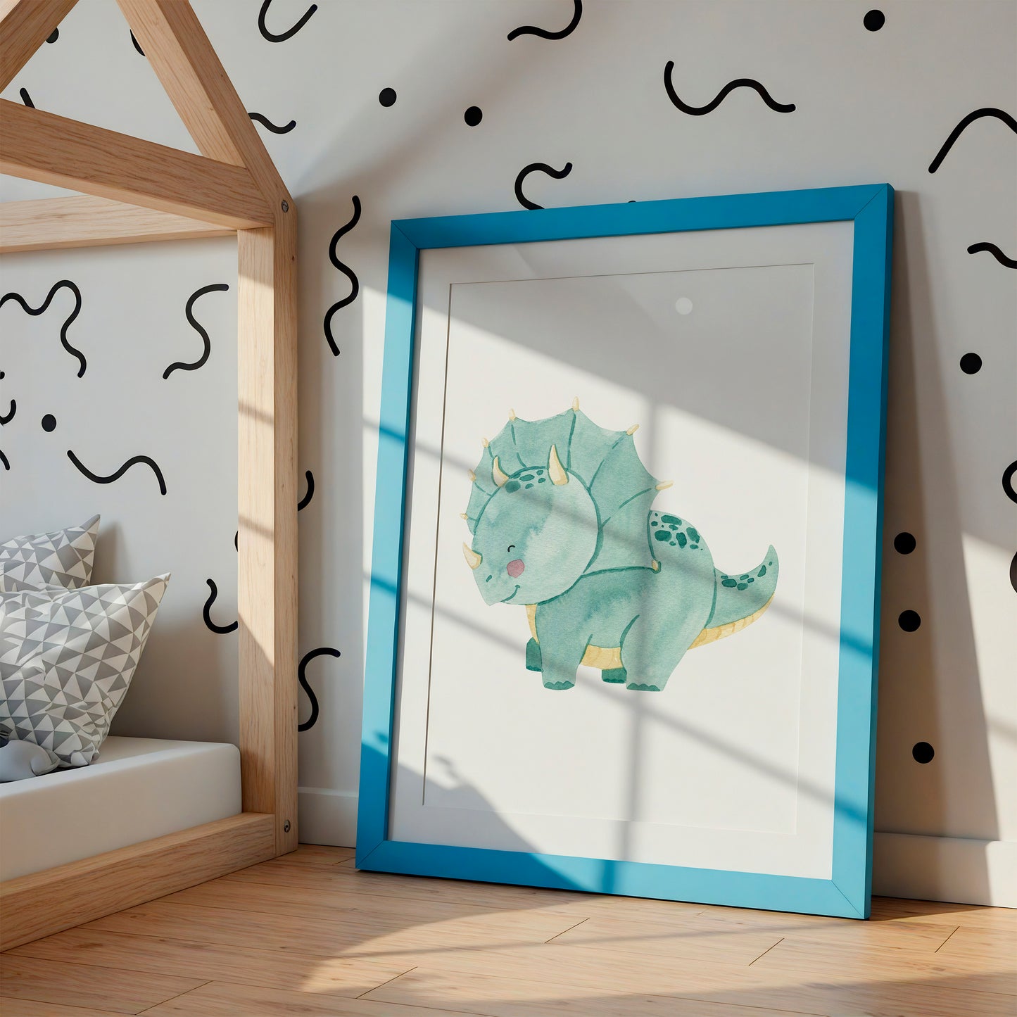 Kleiner Triceratops Dino Poster