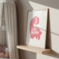 Kleiner pinker Dino Poster