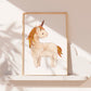 Einhorn Luna Poster