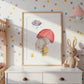 Regentag: Elefant & Ente Poster