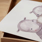 Familie Flusspferd Poster