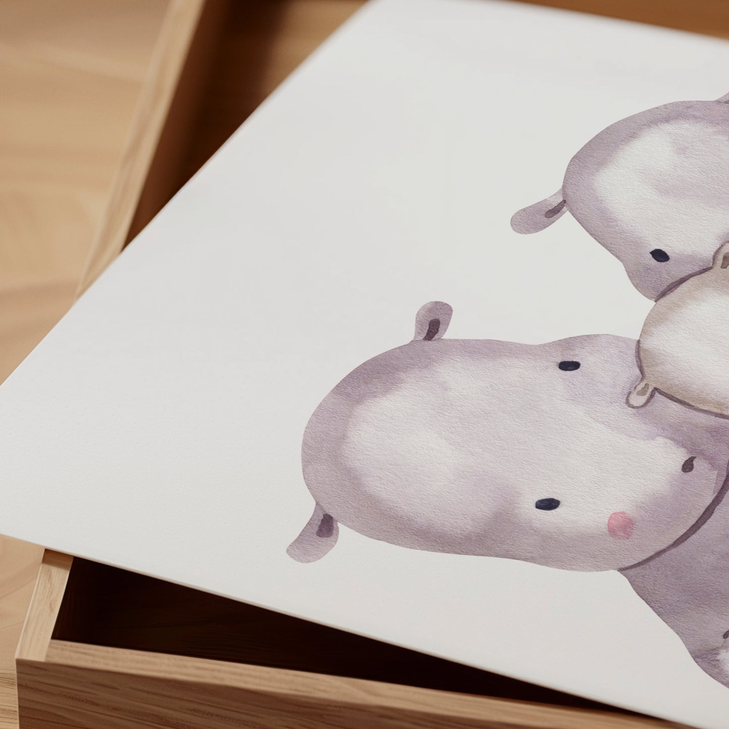 Familie Flusspferd Poster