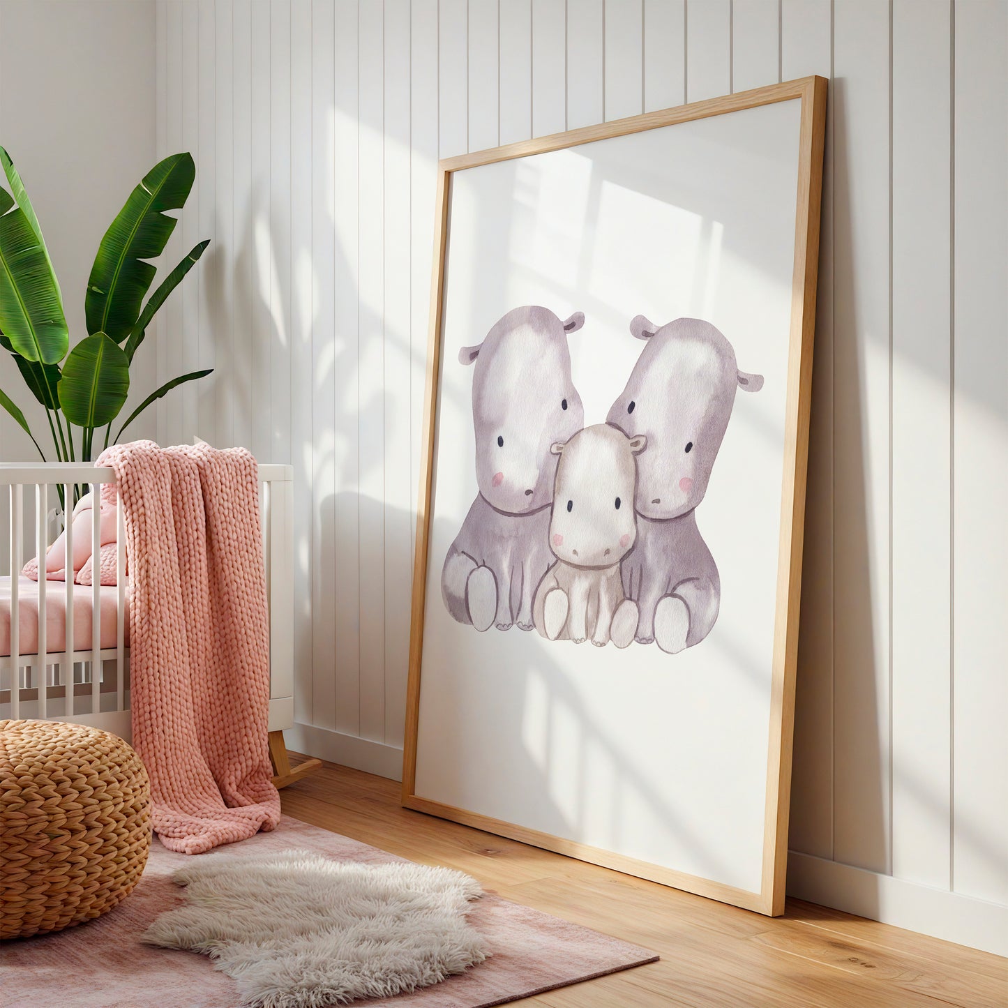 Familie Flusspferd Poster