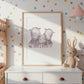 Familie Flusspferd Poster