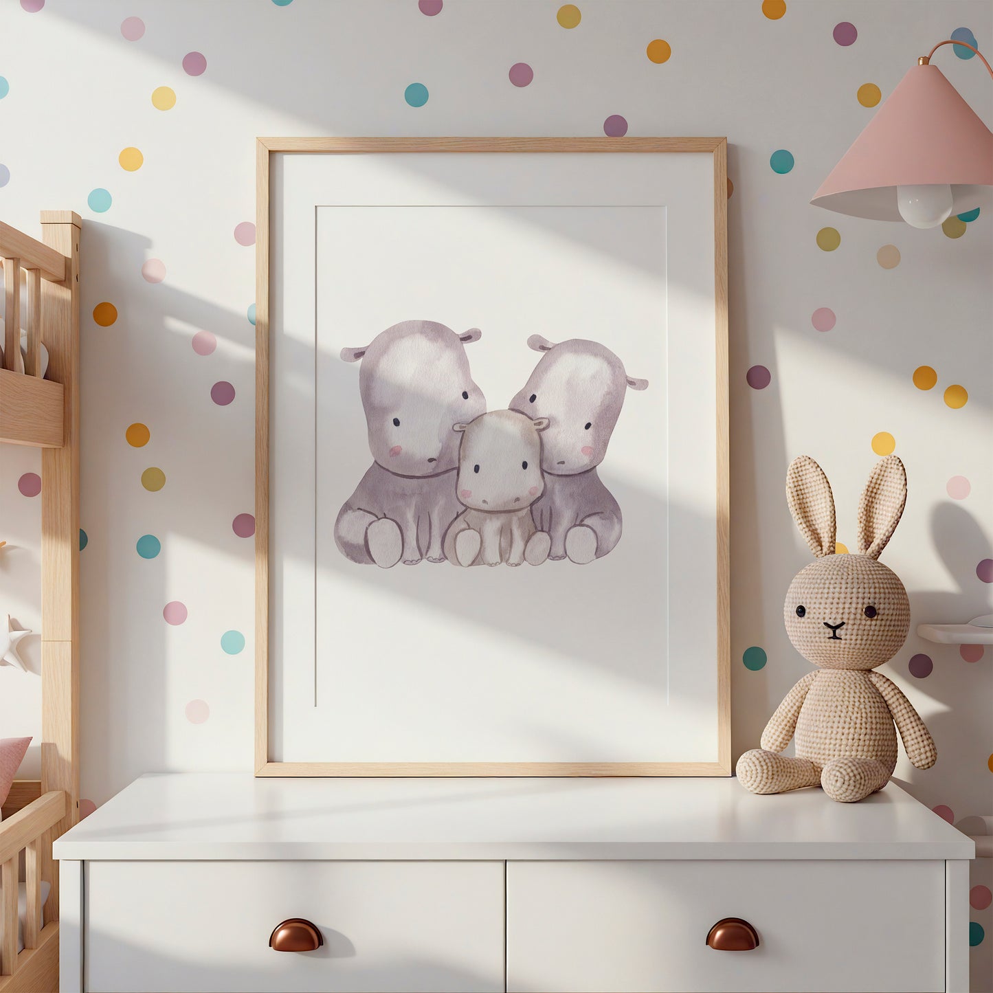 Familie Flusspferd Poster