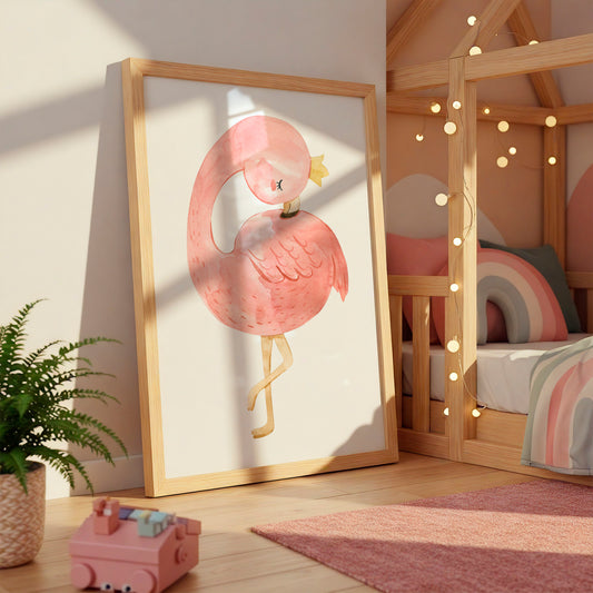 Flamingo Prinzessin Poster
