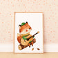 Fuchs Fiete & Gitarre Poster