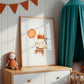 Hase mit Ballon Poster