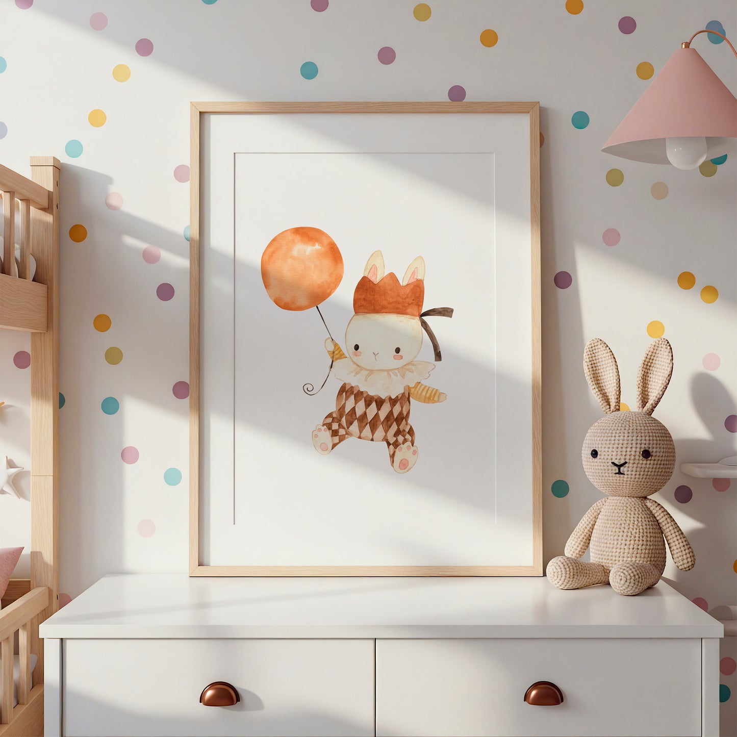 Hase mit Ballon Poster