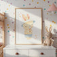 Hase mit Eis Poster