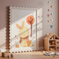 Herbstlaub: Hase Poster