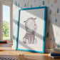 Gemütliches Flusspferd Poster