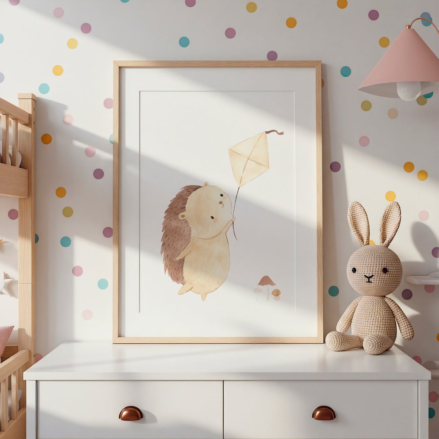Boho Igel mit Drachen Poster