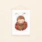 Poster Marienkäfer A3 & A4: niedliches Aquarell mit Marienkäfer, ideal als Kinderzimmerdeko oder Geschenk. Gedruckt auf hochwertigem, mattem 300g Naturpapier.