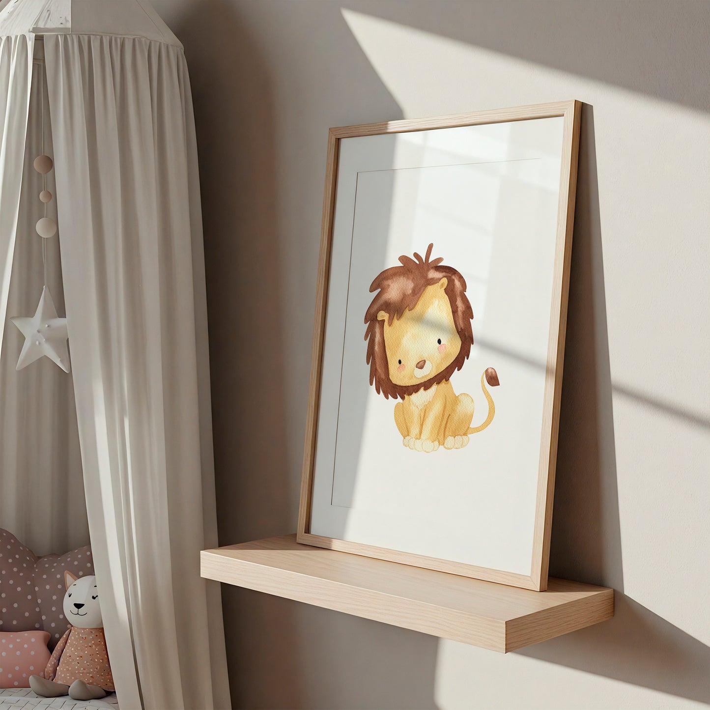 Mutiger Löwe Poster
