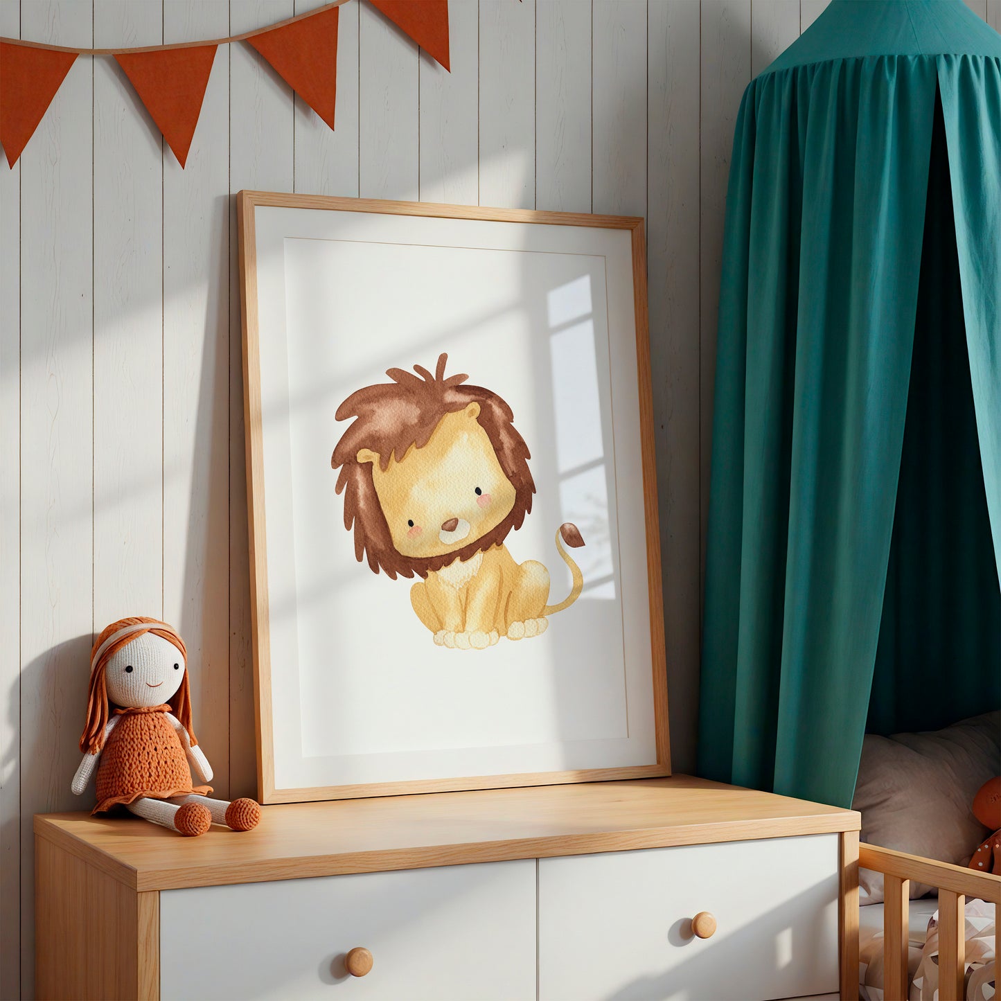 Mutiger Löwe Poster