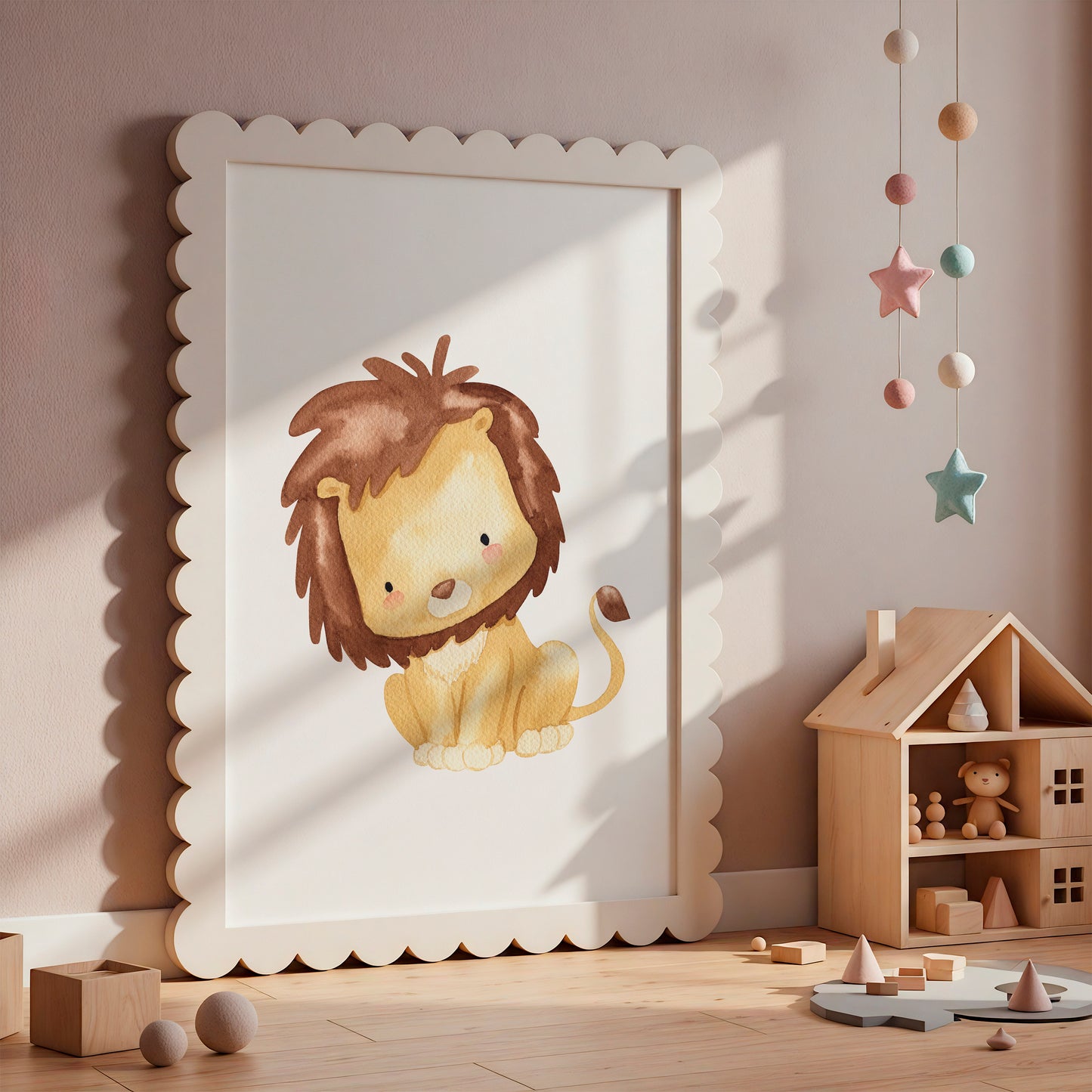 Mutiger Löwe Poster