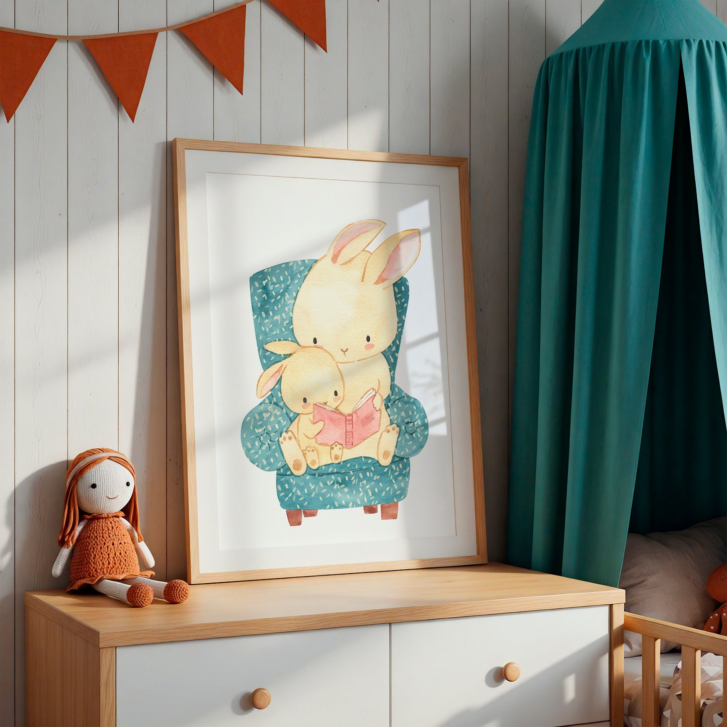 Vorlesezeit Hasen Poster